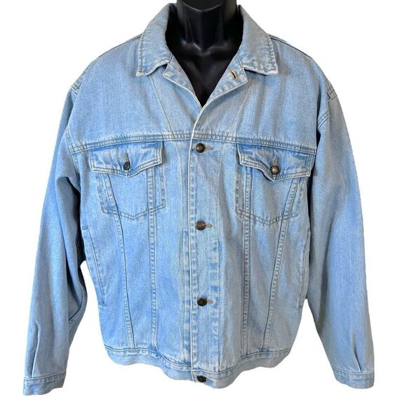 VINTAGE BUGLE BOY DENIM TRUCKER JACKET - Picture 1 of 12